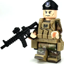 The Brick Show Shop Air Force Security Forces Airmen OCP Minifig made using LEGO bricks