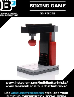 The Brick Show Shop Arcade Boxing Game Machine made using LEGO Parts - B3 Customs
