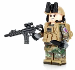 The Brick Show Shop Army OCP Infantry 10th Mountain Military Minifig made using LEGO parts