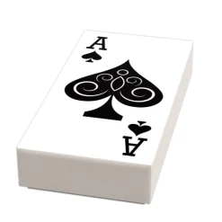 The Brick Show Shop B3 Customs® Ace of Spades Playing Card (1x2 Tile) using LEGO bricks