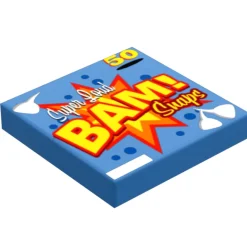 The Brick Show Shop B3 Customs® BAM! Snaps Minifig Fireworks (2x2 Tile), 4th of July using LEGO bricks