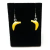 The Brick Show Shop B3 Customs® Banana Earrings made from LEGO Bricks