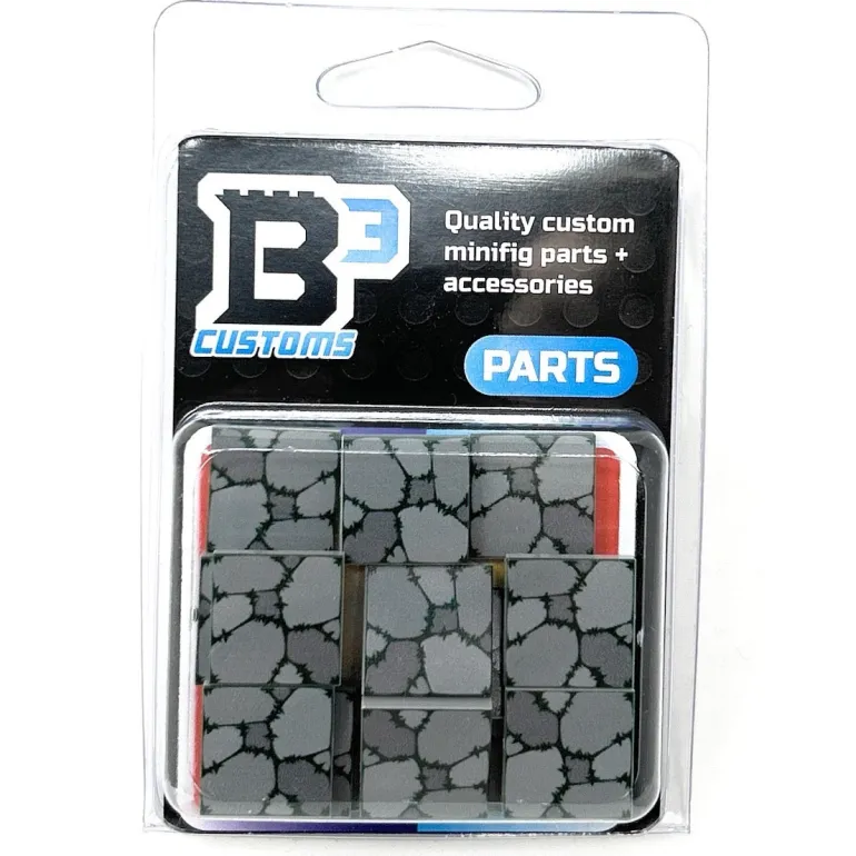 The Brick Show Shop B3 Customs® Cobblestone Tile Part Pack (20 Tiles) - made with LEGO bricks