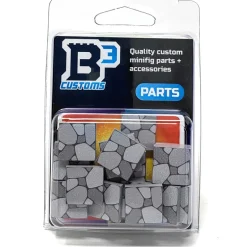 The Brick Show Shop B3 Customs® Cobblestone Tile Part Pack (20 Tiles) - made with LEGO bricks