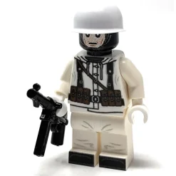 The Brick Show Shop B3 Customs German WW2 Winter Soldier w/ MP40 Military Minifig