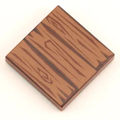 The Brick Show Shop B3 Customs® Hardwood Minifig Flooring (Rough, Dark) - Custom Printed L