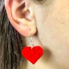 The Brick Show Shop B3 Customs® Heart Earrings made from LEGO Bricks