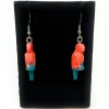 The Brick Show Shop B3 Customs® Parrot Earrings made from LEGO Bricks