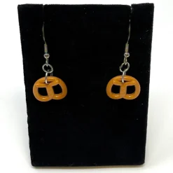 The Brick Show Shop B3 Customs® Pretzel Earrings made from LEGO Bricks