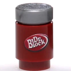 The Brick Show Shop B3 Customs® Printed Dr. Block Soda Can made using real LEGO