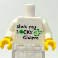 The Brick Show Shop B3 Customs® Printed She's My Lucky Charm St. Patrick's Day Minifig Tor