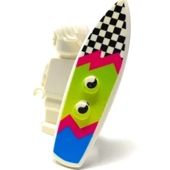 The Brick Show Shop B3 Customs® Printed Ying Tang / Checkerboard Surfboard made from LEGO®
