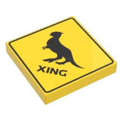 The Brick Show Shop B3 Customs® Tauntaun Xing Sign using LEGO bricks