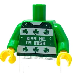 The Brick Show Shop B3 Customs® Ugly Green St. Patrick's Day Kiss Me I'm Irish Sweater Pri