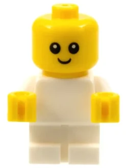 The Brick Show Shop Baby (White Clothing) - Official LEGO® Part / Minifigure