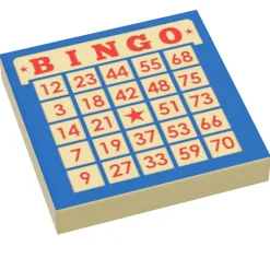 The Brick Show Shop Bingo - B3 Customs® Printed 2x2 Tile