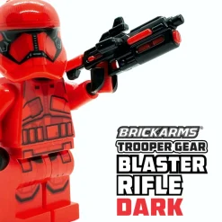 The Brick Show Shop Blaster Rifle, DARK Trooper Gear - BrickArms