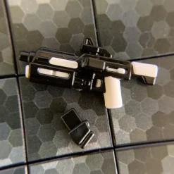 The Brick Show Shop Blaster Rifle, WHITE Trooper Gear - BrickArms