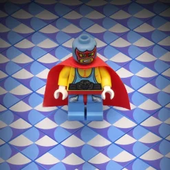 The Brick Show Shop Blue Lightning Scallop Flooring - Custom Printed 2x2 Tile