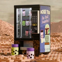 The Brick Show Shop Boba Tea Vending Machine Building Set made using LEGO parts - B3 Custo