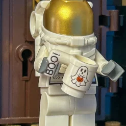 The Brick Show Shop Boo! Ghost w/ Pumpkin Mug for Minifigs made using LEGO part - B3 Custo