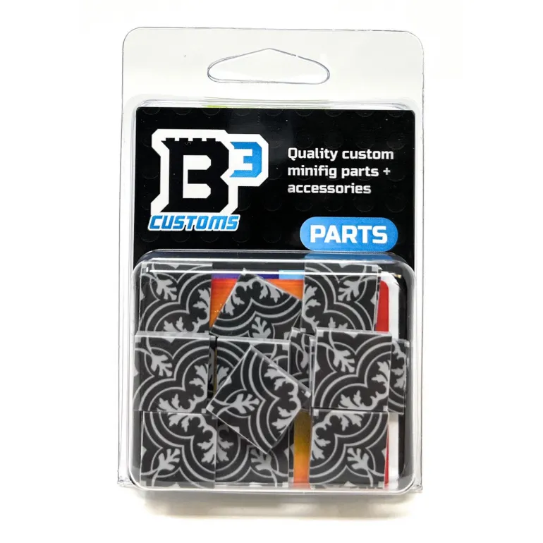 The Brick Show Shop Brick (Mason) Flooring (Pack of 20) - B3 Customs Printed on LEGO 2x2 Tiles