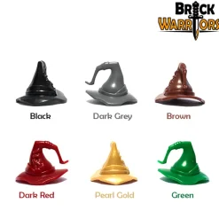 The Brick Show Shop Brick Warriors Minifigure Wizards Hat - LEGO Compatible
