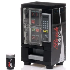 The Brick Show Shop Brick Zero Soda Vending Machine made using LEGO parts - B3 Customs
