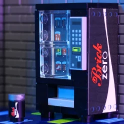 The Brick Show Shop Brick Zero Soda Vending Machine made using LEGO parts - B3 Customs