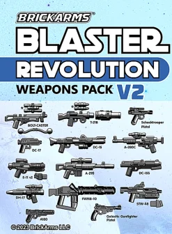 The Brick Show Shop BrickArms Blasters Revolution V2 Minifigure Weapons Pack