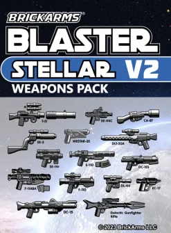 The Brick Show Shop BrickArms Blasters Stellar V2 Minifigure Weapons Pack