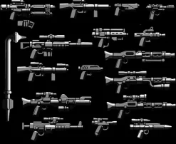 The Brick Show Shop BrickArms Blasters Vector Minifigure Weapons Pack