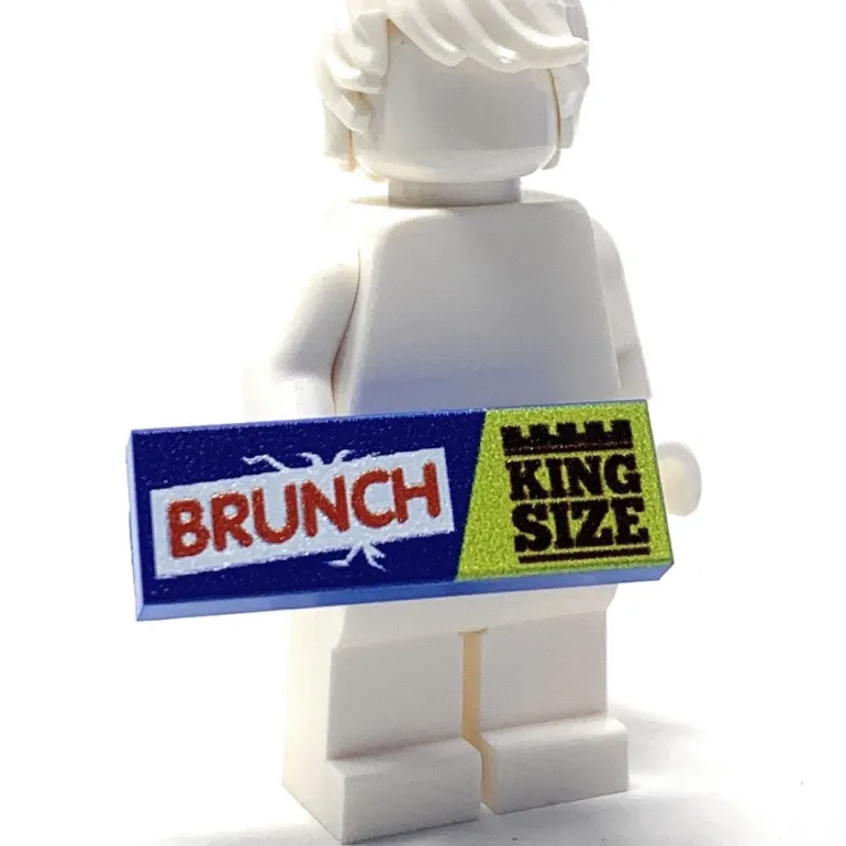 The Brick Show Shop Brunch Candy Bar (King Size) - B3 Customs® Printed 1x3 Tile