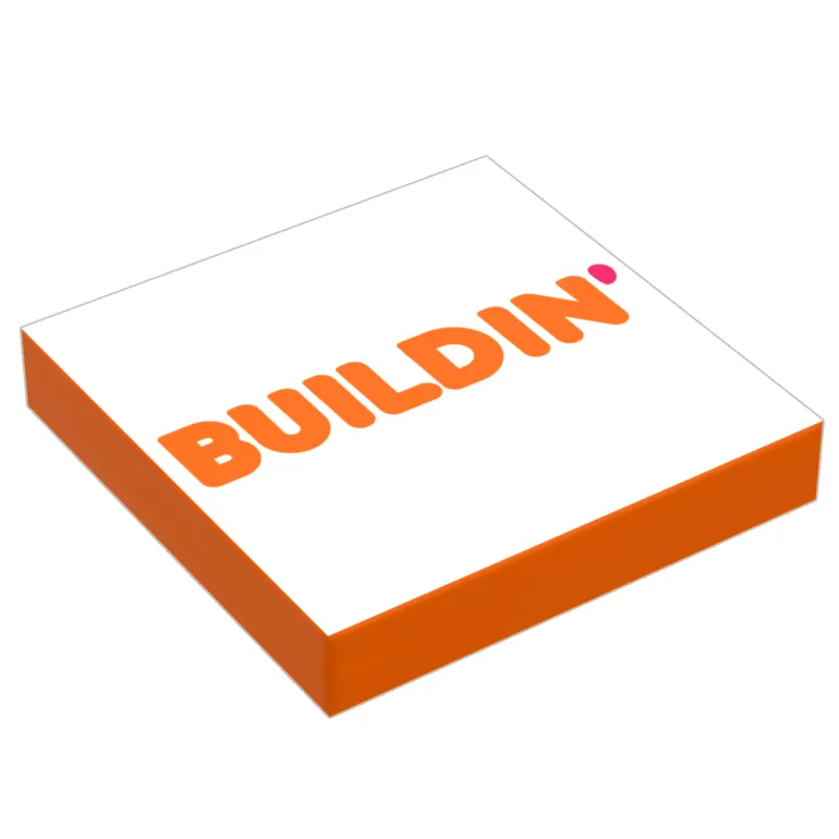 The Brick Show Shop Buildin' Donuts Dozen 2x2 tile for Minifigs made with LEGO parts - B3