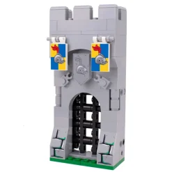 The Brick Show Shop Castle Gate - Custom Castle Modular Building Set made using LEGO parts