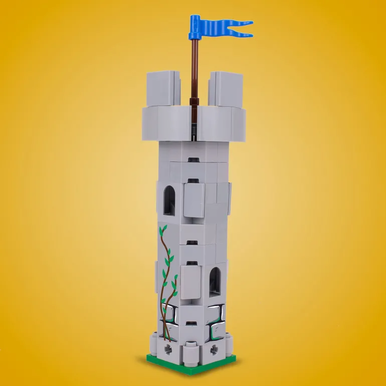 The Brick Show Shop Castle Tower - Custom Castle Modular Building Set