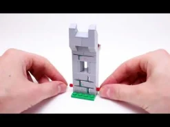 The Brick Show Shop Castle Wall (Breakable) - Custom Castle Modular Building Set