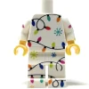 The Brick Show Shop Christmas Lights PJs LEGO Minifig Body - B3 Customs