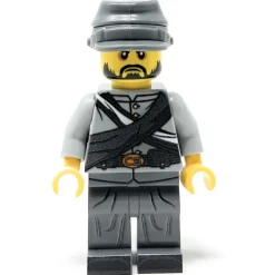 The Brick Show Shop Civil War Confederate Soldier - Custom LEGO Military Minifigure B3 Cus