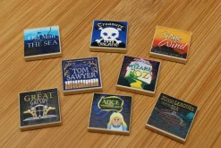 The Brick Show Shop Classic Books Pack (Series 1) made using LEGO parts