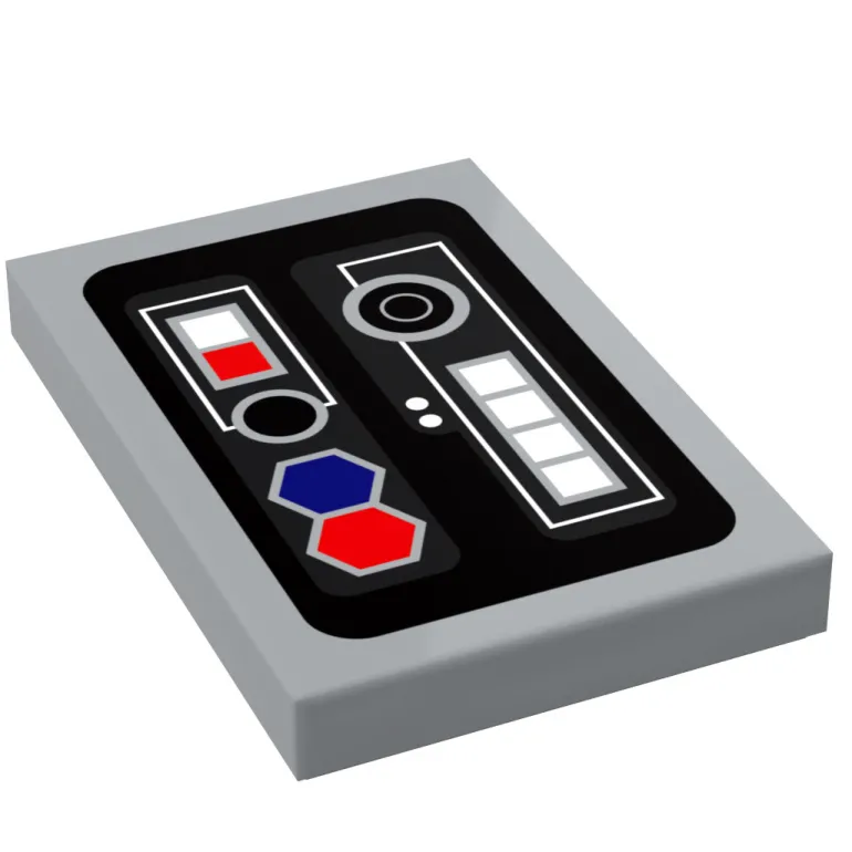 The Brick Show Shop Control Panel #3 for Star Wars/Space (2x3 Tile) - B3 Customs using LEG