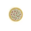 The Brick Show Shop Cookie w/ White Frosting and Red and Green Sprinkles Pattern - Officia
