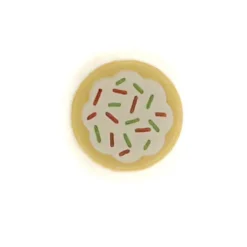 The Brick Show Shop Cookie w/ White Frosting and Red and Green Sprinkles Pattern - Officia