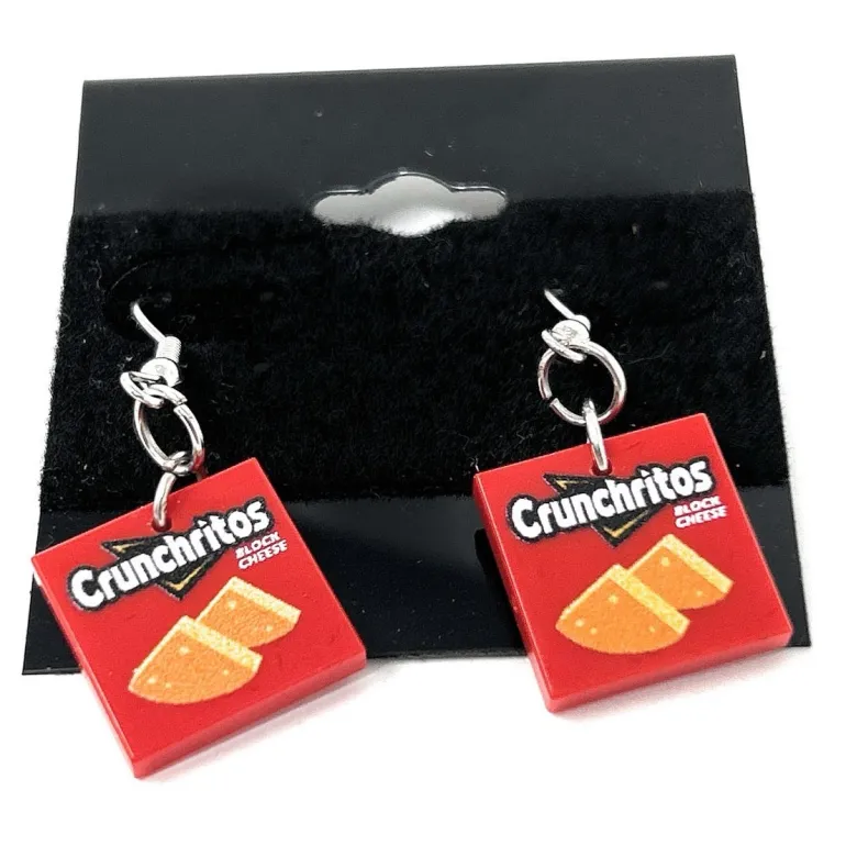 The Brick Show Shop Crunchitos Earrings made from LEGO parts - B3 Customs