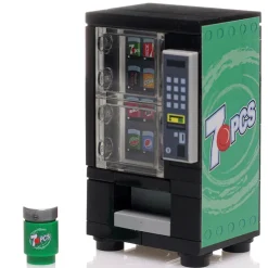 The Brick Show Shop Custom 7 Pieces Soda Vending Machine made using LEGO parts - B3 Custom