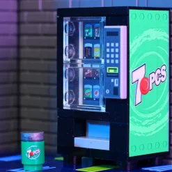 The Brick Show Shop Custom 7 Pieces Soda Vending Machine made using LEGO parts - B3 Custom
