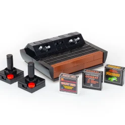 The Brick Show Shop Custom Classic 1977 Video Game Console made using LEGO bricks