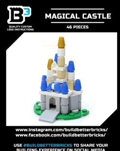 The Brick Show Shop Custom Mini Magical Castle made using LEGO parts - B3 Customs