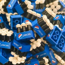 The Brick Show Shop Custom 6-Pack of Pieces Soda made using LEGO parts - B3 Customs