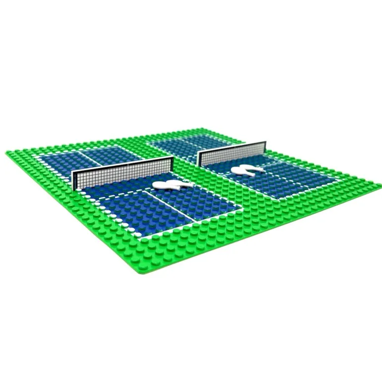 The Brick Show Shop Custom Pickleball Courts made with LEGO parts - B3 Customs